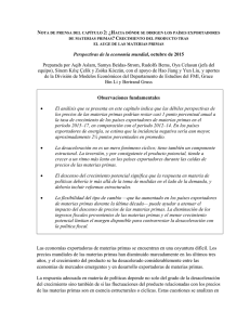 ¿Hacia dónde se dirigen los países exportadores de materias