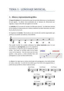 Tema 1: Lenguaje Musical. Música 4º ESO