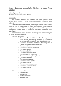 Riesgo y Tratamiento personalizados del Cáncer de