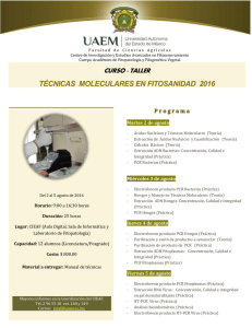 técnicas moleculares en fitosanidad 2016