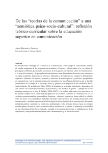 De las `teorías de la comunicación` a una `semiótica psico