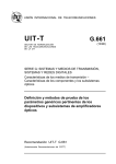 UIT-T Rec. G.661 (10/98) Definición y métodos de prueba de los