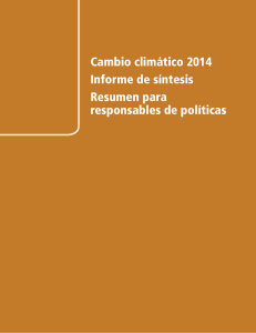 Cambio climático 2014 Informe de síntesis
