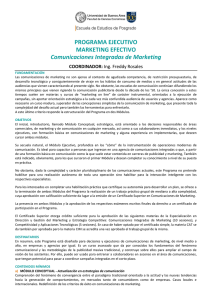 PROGRAMA EJECUTIVO MARKETING EFECTIVO Comunicaciones