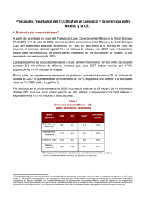 Principales resultados del TLCUEM en el comercio y la inversión