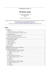 El factor suelo - Universidad de Murcia