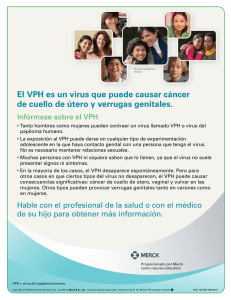 El VPH es un virus que puede causar cáncer de cuello de