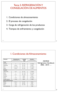 Tema 5: REFRIGERACI&Oacute;N Y CONGELACI&Oacute;N DE ALIMENTOS 1