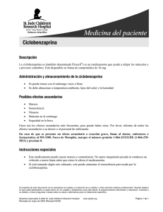 La ciclobenzaprina es - St. Jude Children`s Research Hospital