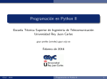 Programación en Python II - GSyC