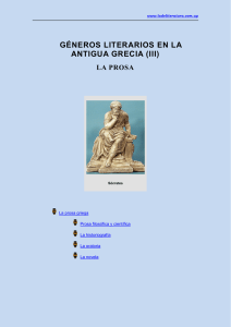 Géneros literarios en la antigua Grecia