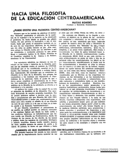 Hacia una filosofía de la educación centroamericana