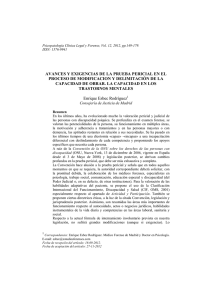 AVANCES Y EXIGENCIAS DE LA PRUEBA PERICIAL EN EL
