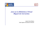 Java en la Biblioteca Virtual Miguel de Cervantes