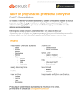 Taller de programación profesional con Python