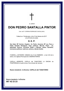 DON PEDRO SANTALLA PINTOR