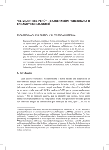“El mEJor dEl PErÚ”: ¿EXaGEraCiÓn PubliCitaria o EnGaÑo
