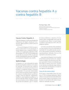 Vacunas contra hepatitis A y contra hepatitis B