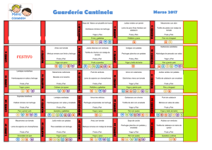 Menú marzo 2017 - Guardería Cantinela