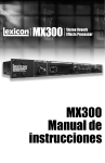 MX300 Manual de instrucciones