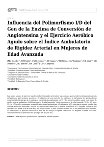 Influencia del Polimorfismo I/D del Gen de la Enzima de - G-SE