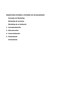 Marketing externo e interno de un balneario