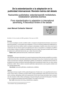 De la estandarización a la adaptación en la publicidad internacional