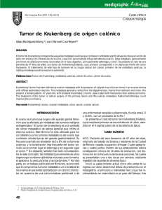 Tumor de Krukenberg de origen colónico