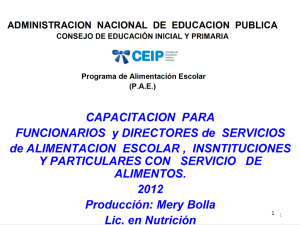 Contaminación de alimentos.