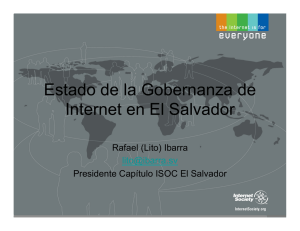 Estado de la Gobernanza de Internet en El Salvador