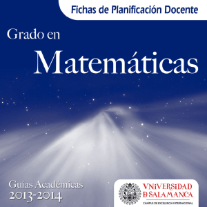 Grado_en _Matematicas_2013 - Universidad de Salamanca