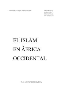 El Islam en África Occidental, Juan Gonzalez