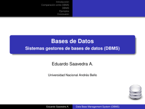 Bases de Datos - Sistemas gestores de bases de datos (DBMS)