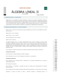 álgebra lineal ii