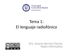 Tema 1: El lenguaje radiofónico - OCW