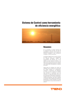 Sistema de Control como herramienta de eficiencia