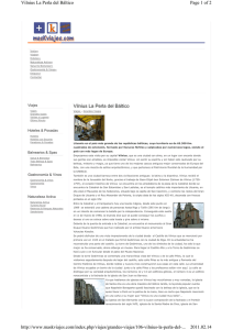 Vilnius La Perla del Báltico Page 1 of 2 Vilnius La Perla del Báltico