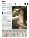 El sudor, a raya La Vanguardia 14 de julio de 2008