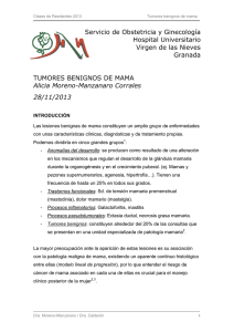 Tumores benignos de mama - Hospital Universitario Virgen de las