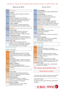 vi jornadas – departamento de biodiversidad y biología evolutiva