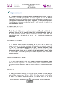 Problemas de Máquinas Síncronas