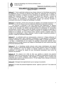 Reglamento de Publicidad y Anuncios
