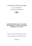 afrontamiento del cancer y sentido de la vida: un estudio empírico y