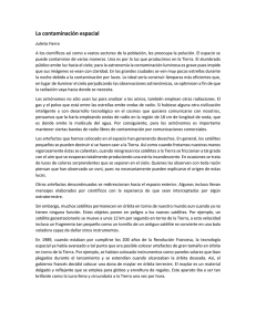 La contaminación espacial