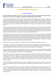 disposiciones generales - Gobierno de Castilla