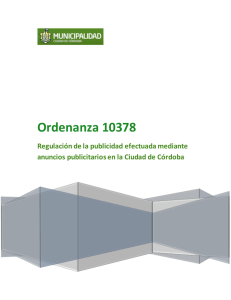 Ordenanza 10378 - Municipalidad de Córdoba