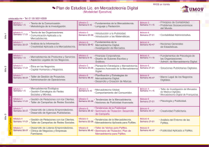 Plan de Estudios Lic. en Mercadotecnia Digital