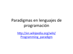 Paradigmas en lenguajes de programación