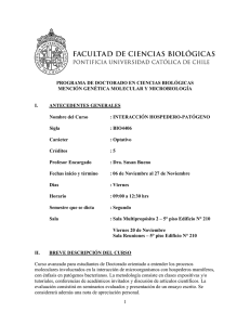 1 PROGRAMA DE DOCTORADO EN CIENCIAS BIOLÓGICAS