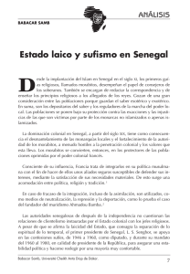 Estado laico y sufismo en Senegal